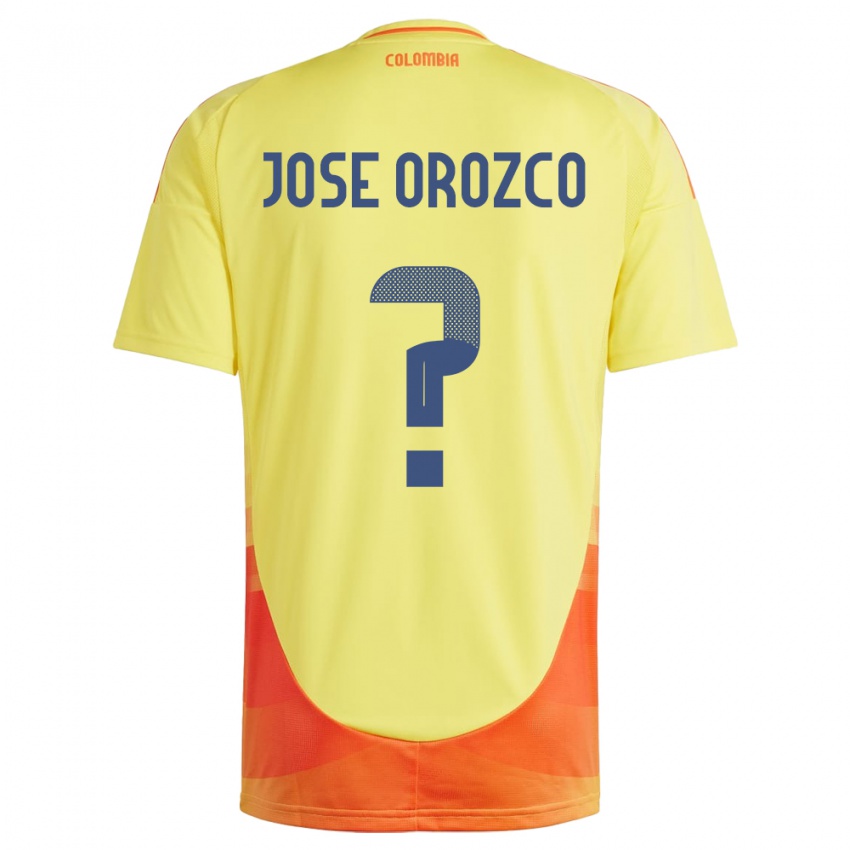 Niño Camiseta Colombia Juan José Orozco #0 Amarillo 1ª Equipación 24-26 La Camisa México