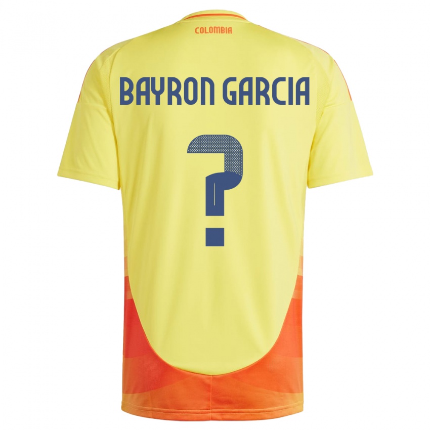 Niño Camiseta Colombia Bayron García #0 Amarillo 1ª Equipación 24-26 La Camisa México