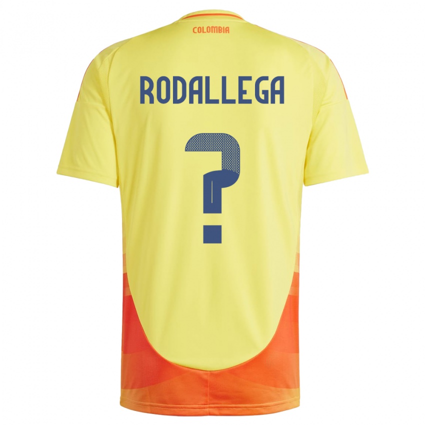 Niño Camiseta Colombia Johan Rodallega #0 Amarillo 1ª Equipación 24-26 La Camisa México