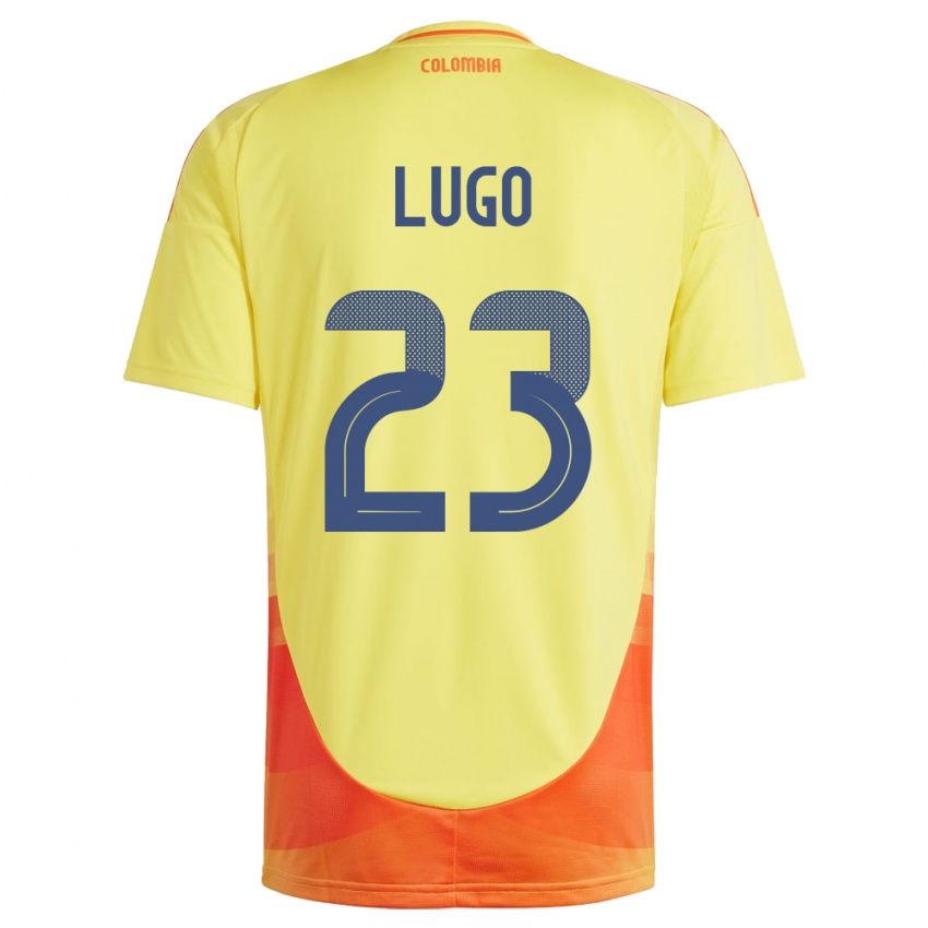 Niño Camiseta Colombia Michelle Lugo #23 Amarillo 1ª Equipación 24-26 La Camisa México