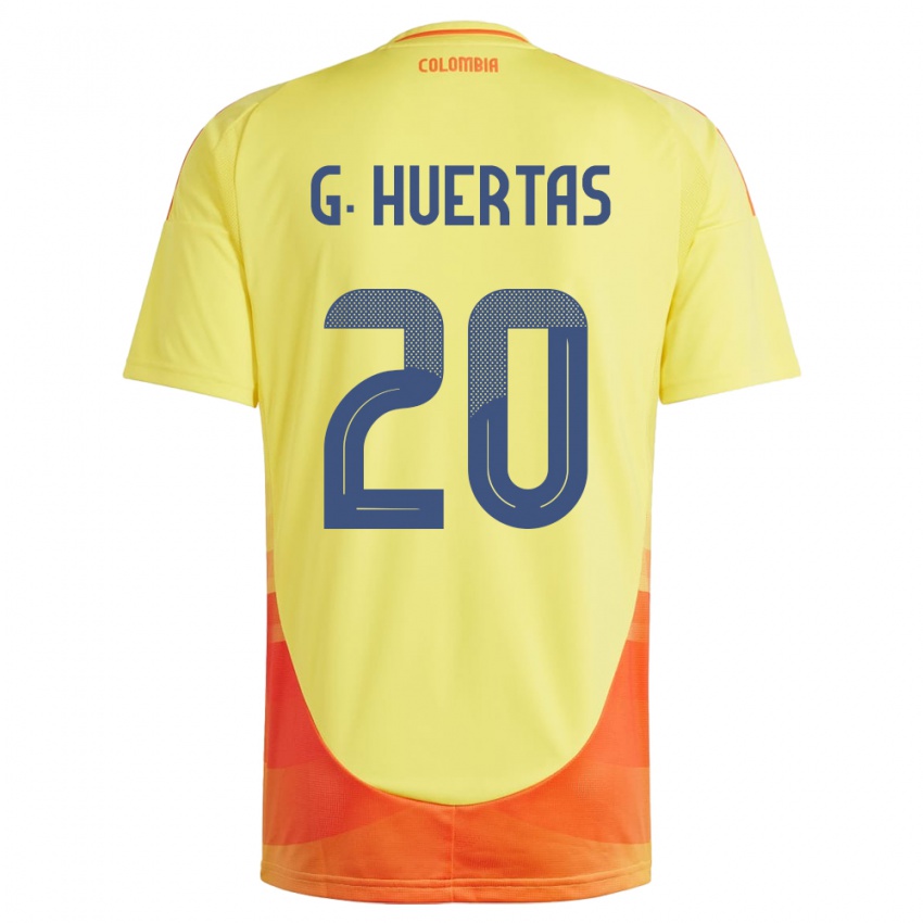 Niño Camiseta Colombia Gabriela Huertas #20 Amarillo 1ª Equipación 24-26 La Camisa México