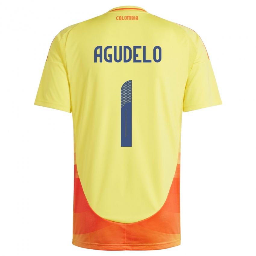 Niño Camiseta Colombia Luisa Agudelo #1 Amarillo 1ª Equipación 24-26 La Camisa México