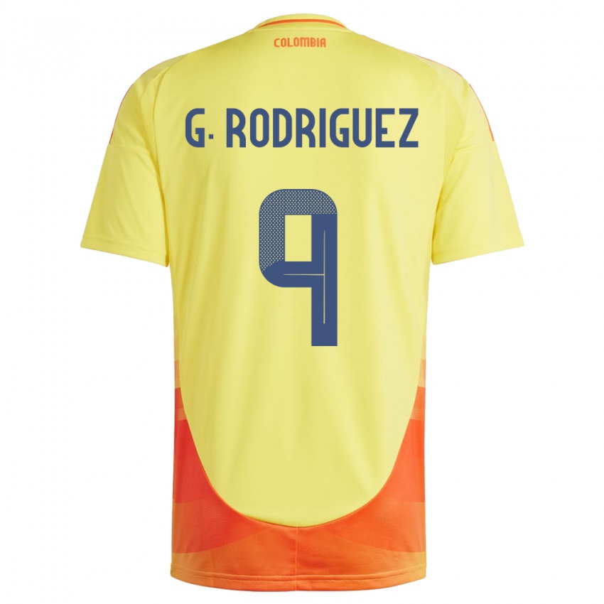 Niño Camiseta Colombia Gabriela Rodríguez #9 Amarillo 1ª Equipación 24-26 La Camisa México