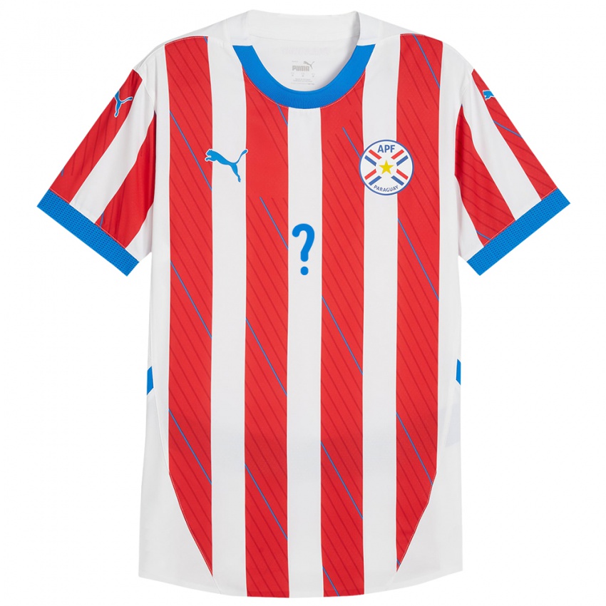 Niño Camiseta Paraguay Diego Duarte #0 Blanco Rojo 1ª Equipación 24-26 La Camisa México