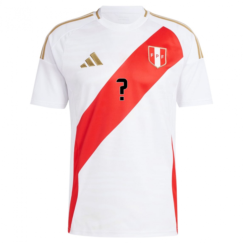 Niño Camiseta Perú Maycol Infante #0 Blanco 1ª Equipación 24-26 La Camisa México