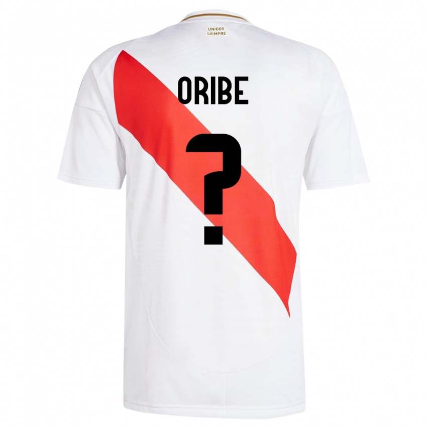 Niño Camiseta Perú Fabiana Oribe #0 Blanco 1ª Equipación 24-26 La Camisa México