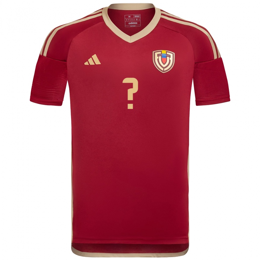 Niño Camiseta Venezuela Su Nombre #0 Borgoña 1ª Equipación 24-26 La Camisa México