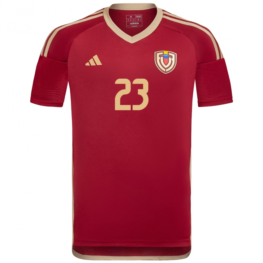 Niño Camiseta Venezuela Salomón Rondón #23 Borgoña 1ª Equipación 24-26 La Camisa México