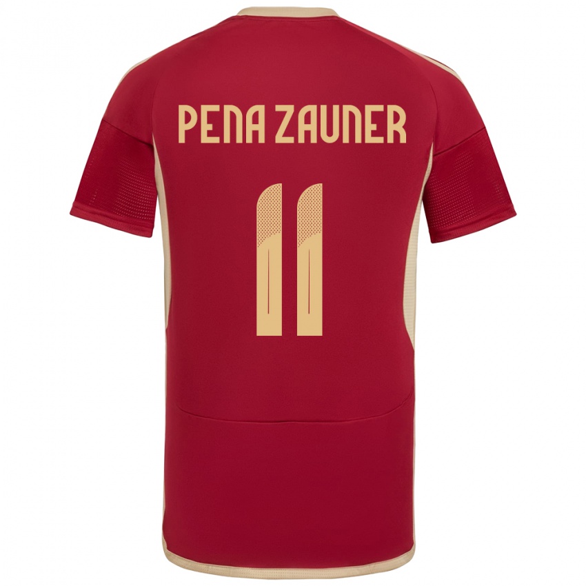 Niño Camiseta Venezuela Enrique Peña Zauner #11 Borgoña 1ª Equipación 24-26 La Camisa México