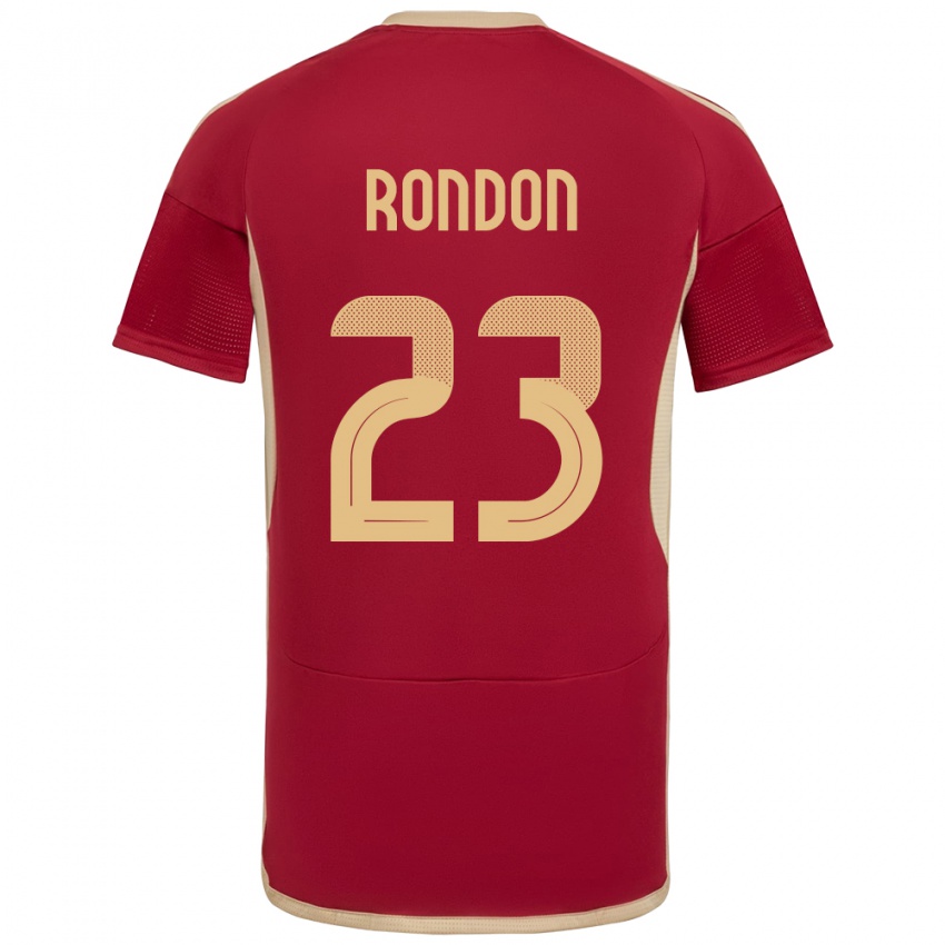 Niño Camiseta Venezuela Salomón Rondón #23 Borgoña 1ª Equipación 24-26 La Camisa México