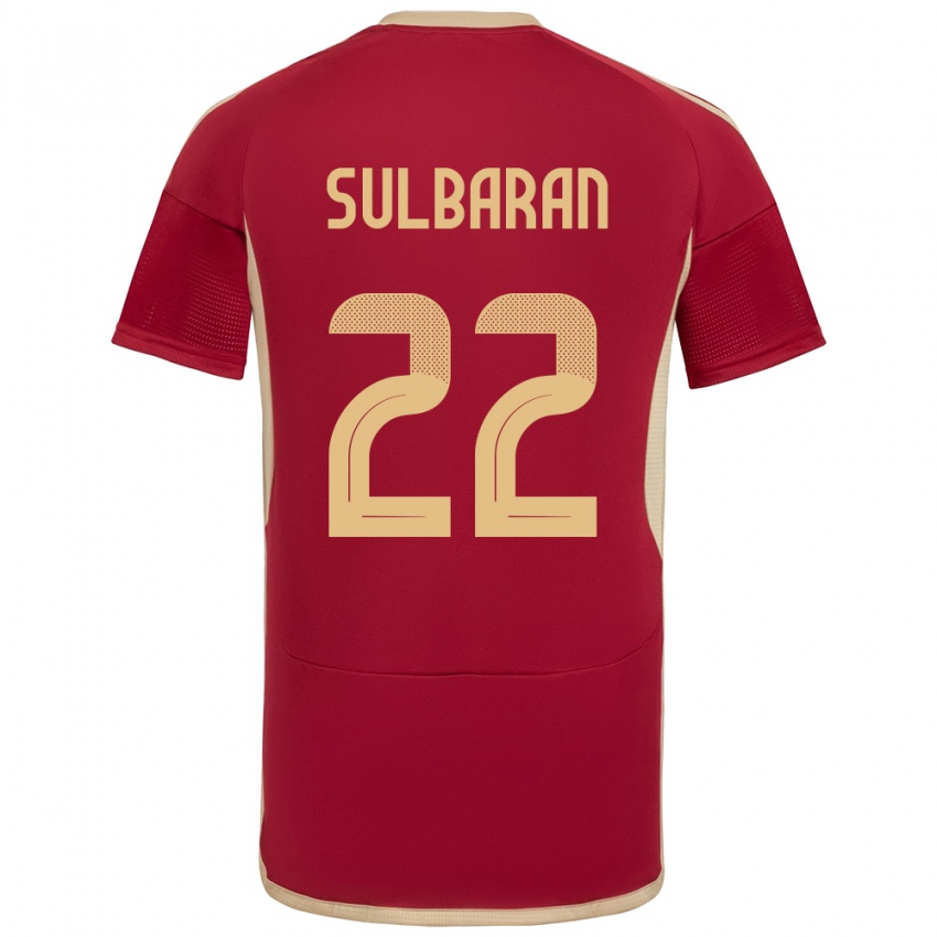 Niño Camiseta Venezuela Manuel Sulbarán #22 Borgoña 1ª Equipación 24-26 La Camisa México