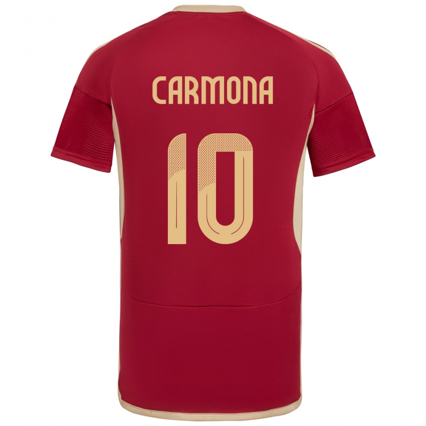 Niño Camiseta Venezuela Wikelman Carmona #10 Borgoña 1ª Equipación 24-26 La Camisa México