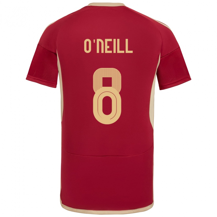 Niño Camiseta Venezuela Sonia O'neill #8 Borgoña 1ª Equipación 24-26 La Camisa México