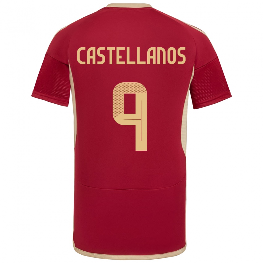 Niño Camiseta Venezuela Deyna Castellanos #9 Borgoña 1ª Equipación 24-26 La Camisa México