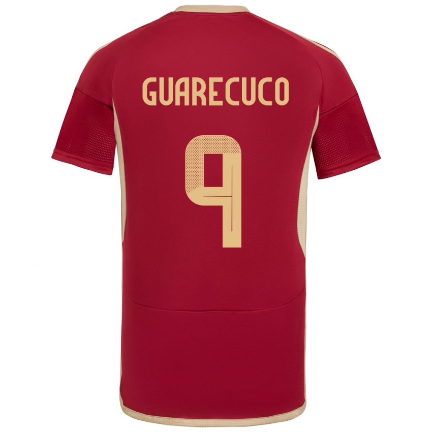 Niño Camiseta Venezuela Joemar Guarecuco #9 Borgoña 1ª Equipación 24-26 La Camisa México