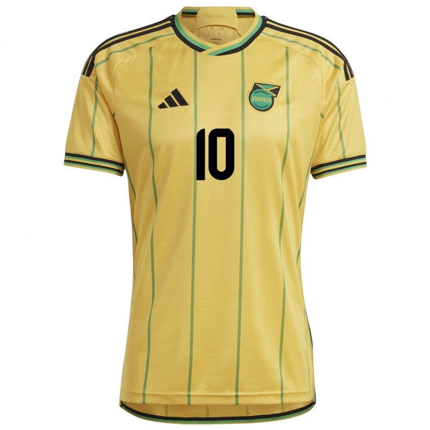 Niño Camiseta Jamaica Denzel Mckenzie #10 Amarillo 1ª Equipación 24-26 La Camisa México