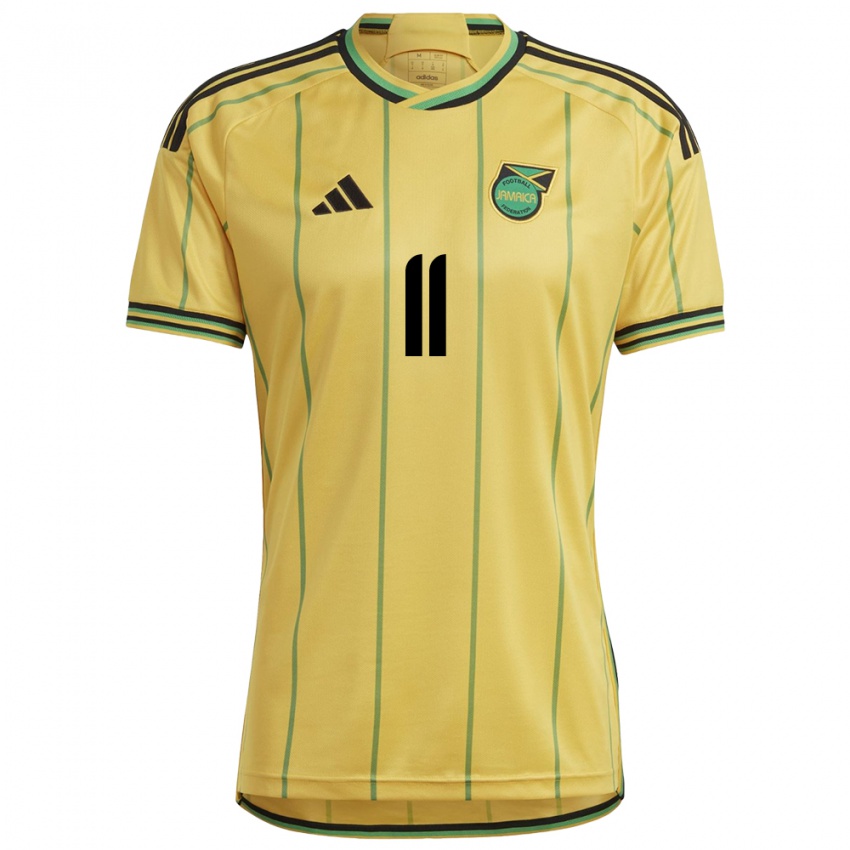 Niño Camiseta Jamaica Shamar Nicholson #11 Amarillo 1ª Equipación 24-26 La Camisa México