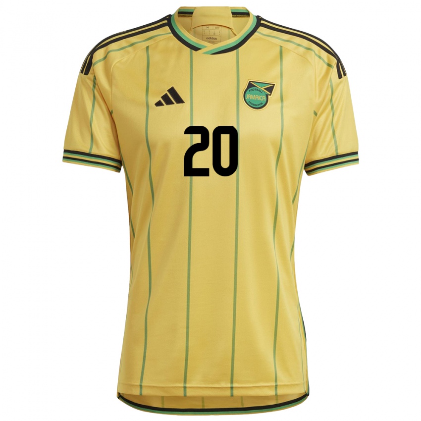 Niño Camiseta Jamaica Atlanta Primus #20 Amarillo 1ª Equipación 24-26 La Camisa México