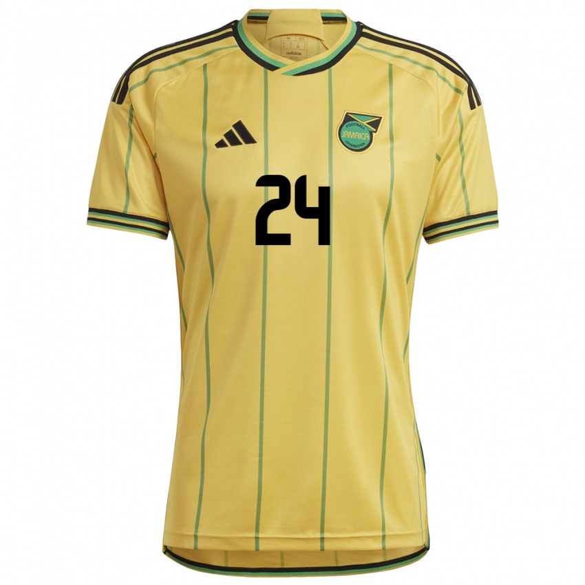 Niño Camiseta Jamaica Andre Blake #24 Amarillo 1ª Equipación 24-26 La Camisa México