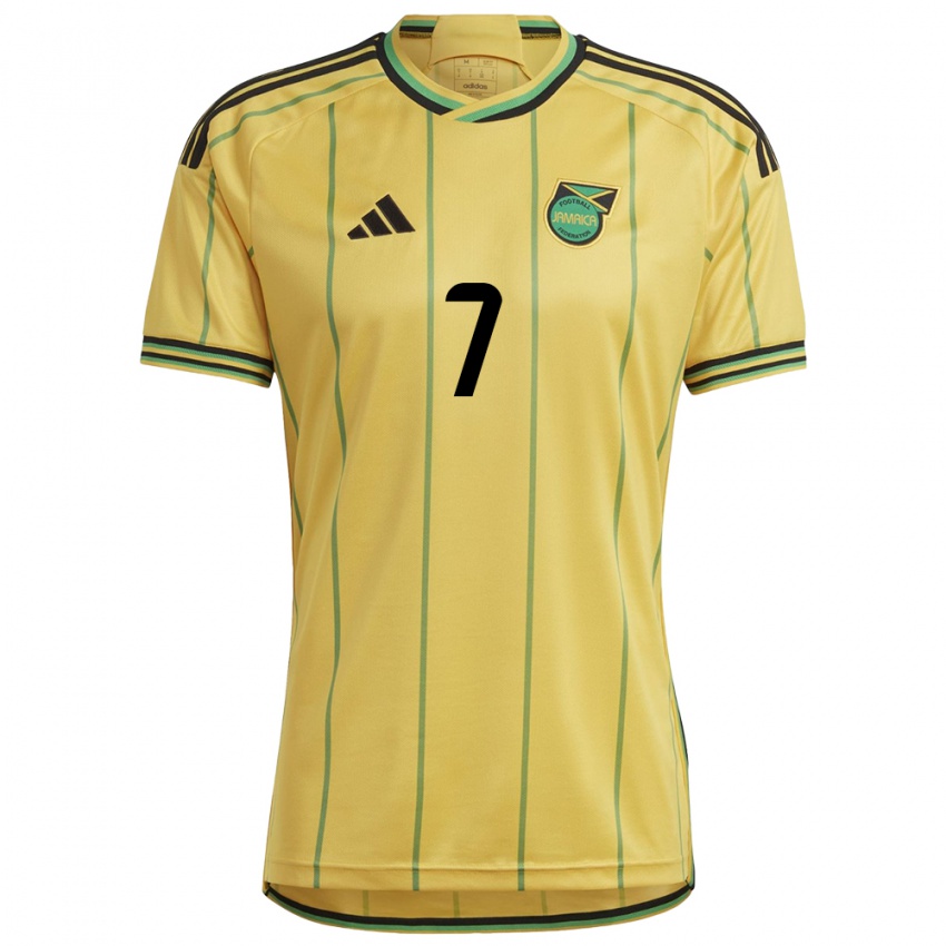 Niño Camiseta Jamaica Shanise Buckley #7 Amarillo 1ª Equipación 24-26 La Camisa México