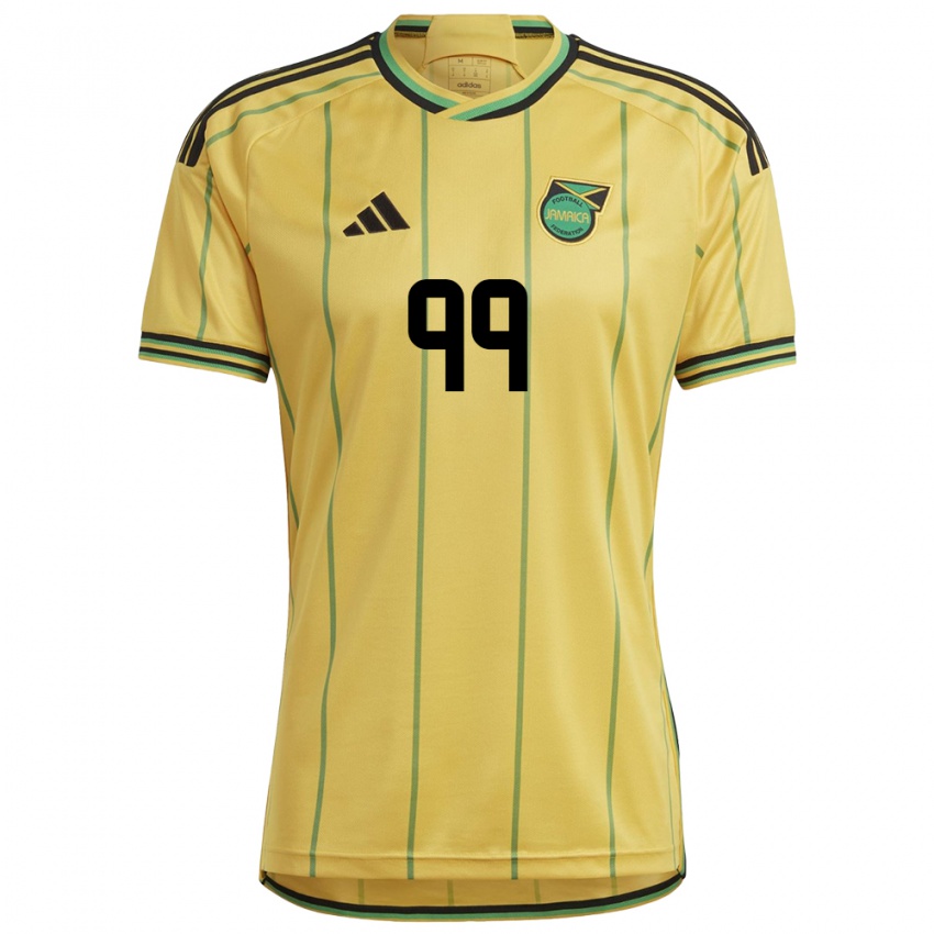 Niño Camiseta Jamaica Malikae Dayes #99 Amarillo 1ª Equipación 24-26 La Camisa México