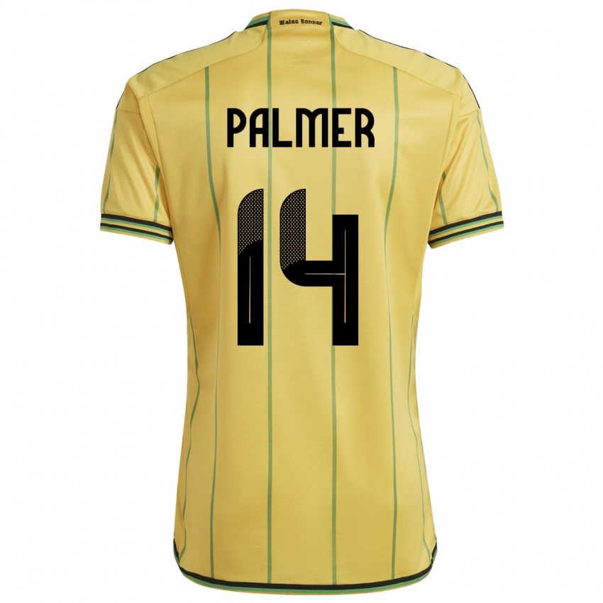 Niño Camiseta Jamaica Kasey Palmer #14 Amarillo 1ª Equipación 24-26 La Camisa México