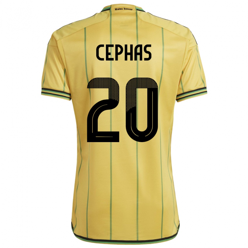 Niño Camiseta Jamaica Renaldo Cephas #20 Amarillo 1ª Equipación 24-26 La Camisa México