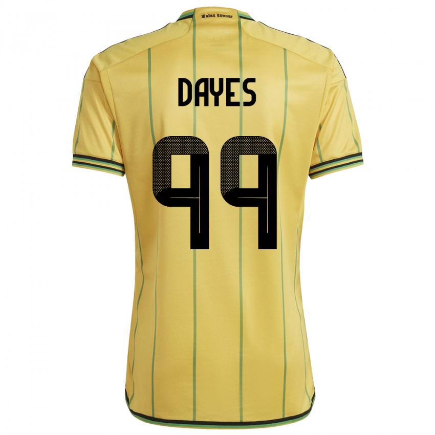 Niño Camiseta Jamaica Malikae Dayes #99 Amarillo 1ª Equipación 24-26 La Camisa México