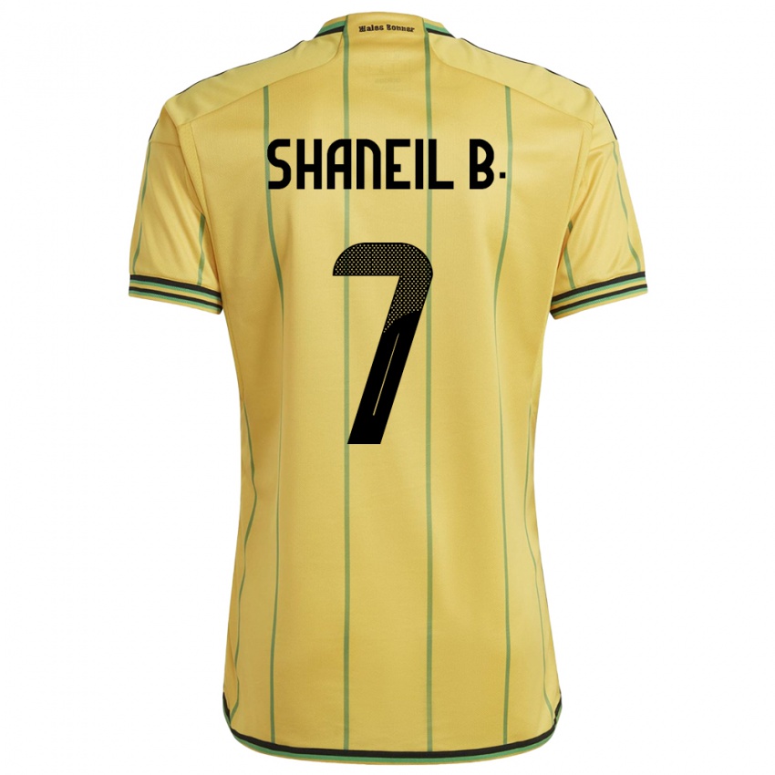 Niño Camiseta Jamaica Shaneil Buckley #7 Amarillo 1ª Equipación 24-26 La Camisa México