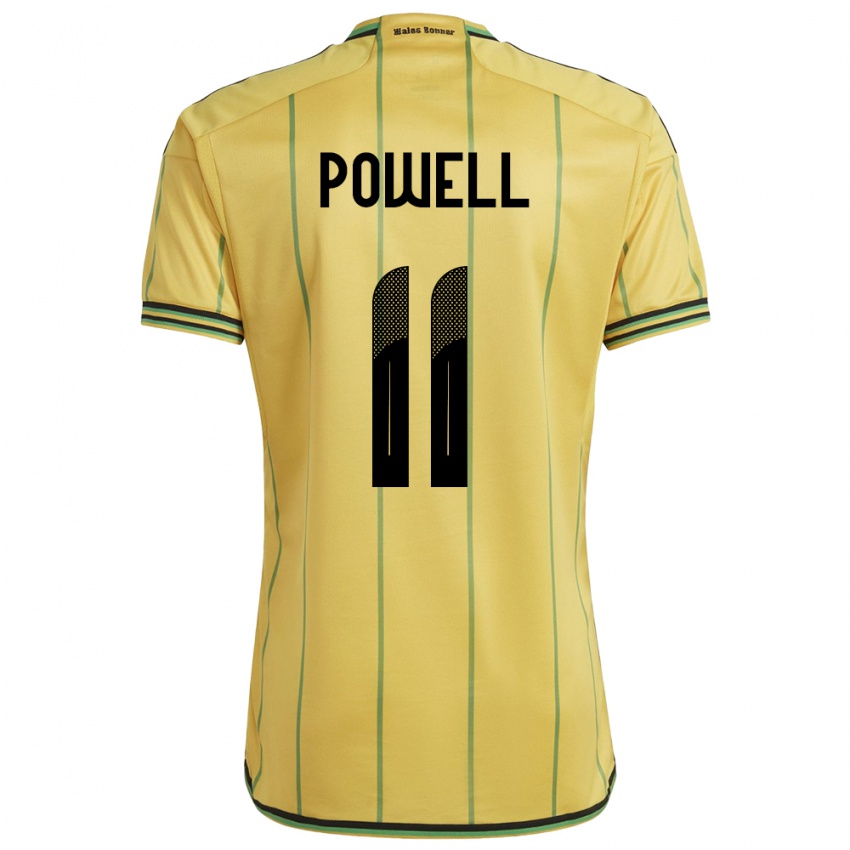 Niño Camiseta Jamaica Destiny Powell #11 Amarillo 1ª Equipación 24-26 La Camisa México