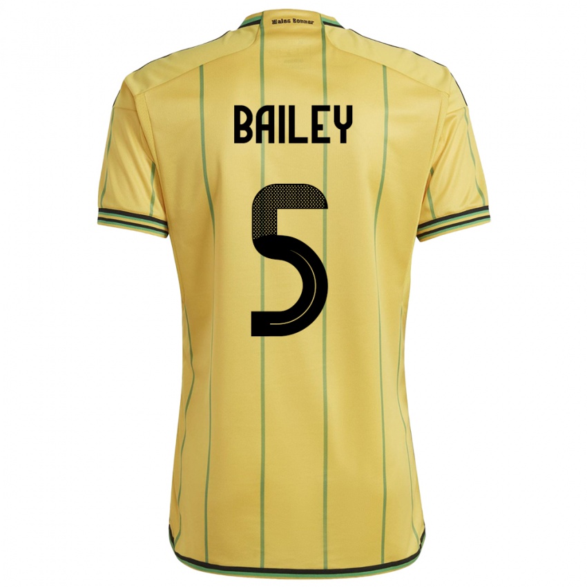 Niño Camiseta Jamaica Jade Bailey #5 Amarillo 1ª Equipación 24-26 La Camisa México