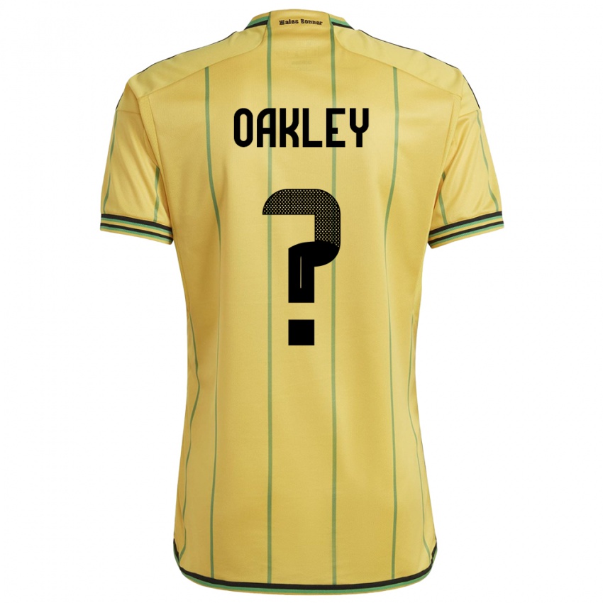 Niño Camiseta Jamaica Katie Oakley #0 Amarillo 1ª Equipación 24-26 La Camisa México