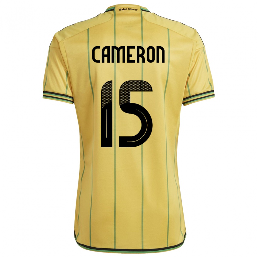 Niño Camiseta Jamaica Tiffany Cameron #15 Amarillo 1ª Equipación 24-26 La Camisa México