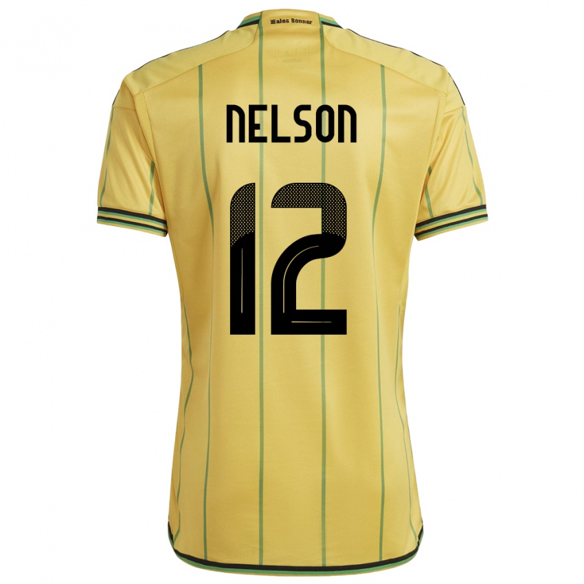 Niño Camiseta Jamaica Tyiesha Nelson #12 Amarillo 1ª Equipación 24-26 La Camisa México