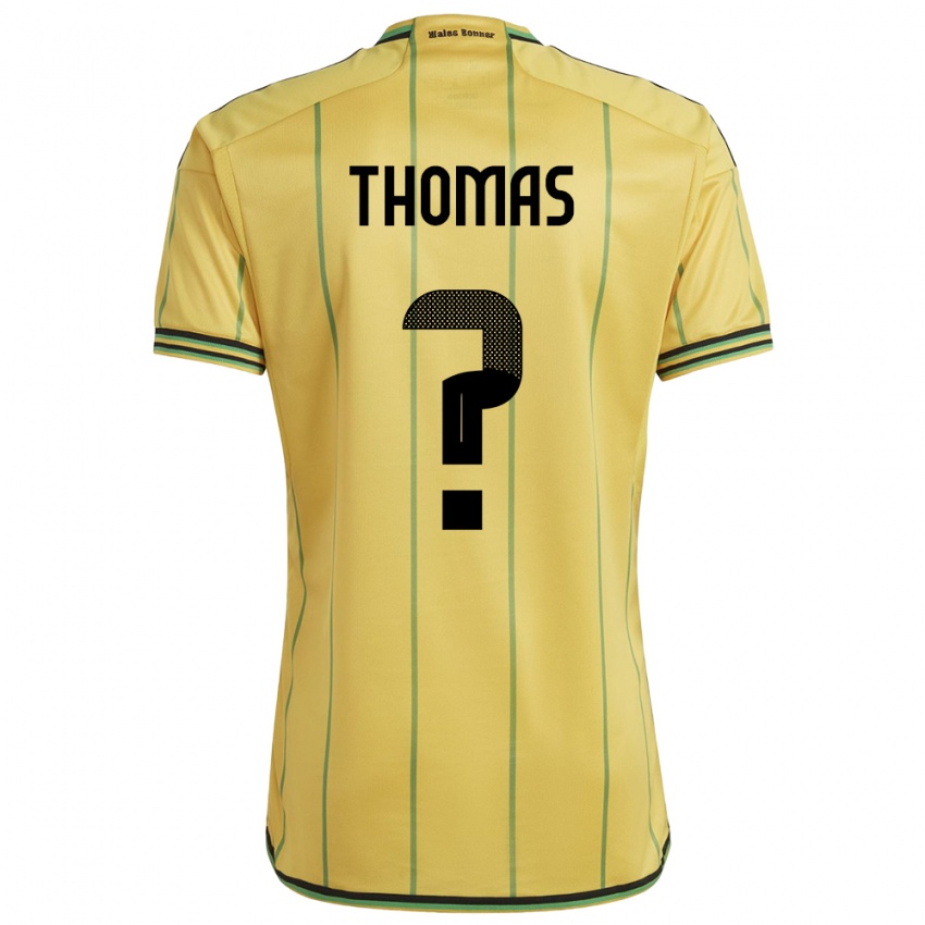 Niño Camiseta Jamaica Kersha Thomas #0 Amarillo 1ª Equipación 24-26 La Camisa México