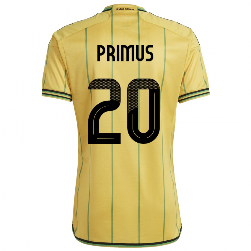 Niño Camiseta Jamaica Atlanta Primus #20 Amarillo 1ª Equipación 24-26 La Camisa México