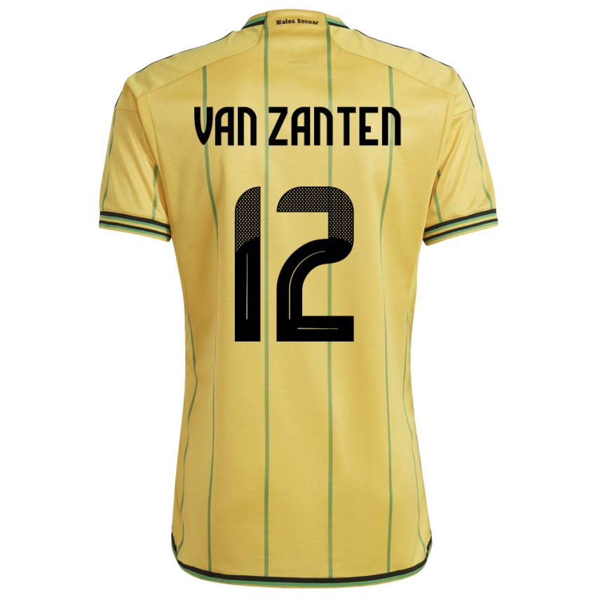 Niño Camiseta Jamaica Kiki Van Zanten #12 Amarillo 1ª Equipación 24-26 La Camisa México