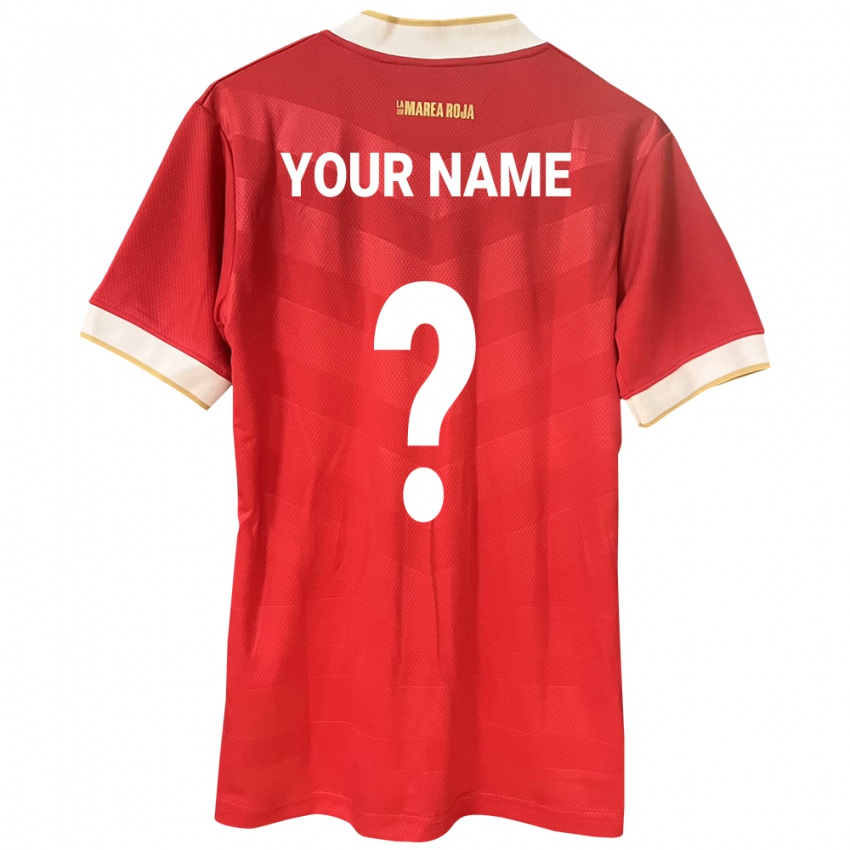 Niño Camiseta Panamá Su Nombre #0 Rojo 1ª Equipación 24-26 La Camisa México