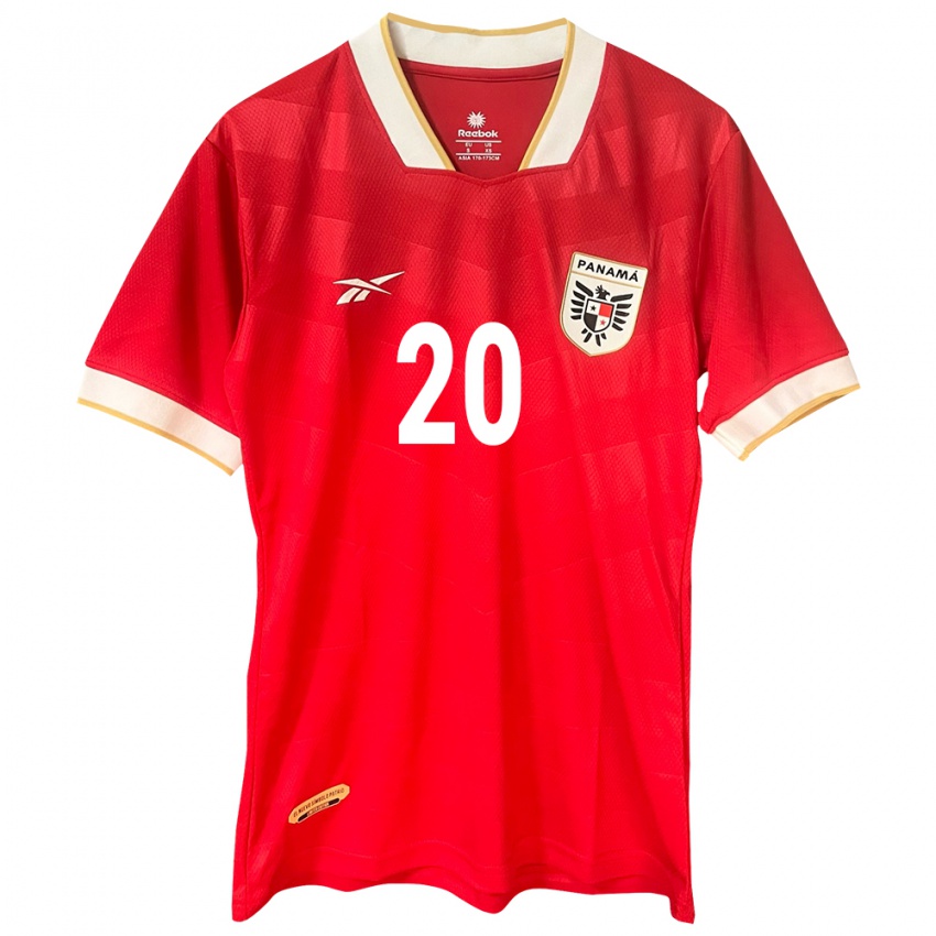 Niño Camiseta Panamá Ernesto Gómez #20 Rojo 1ª Equipación 24-26 La Camisa México