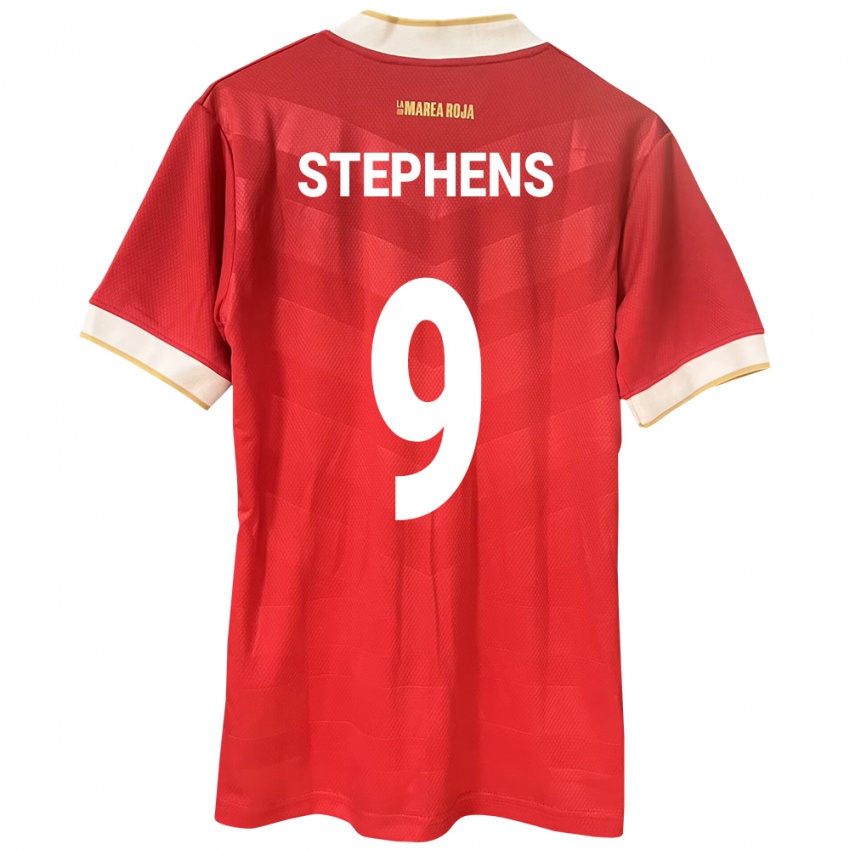 Niño Camiseta Panamá Alfredo Stephens #9 Rojo 1ª Equipación 24-26 La Camisa México