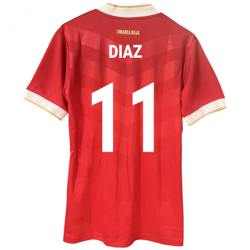 Niño Camiseta Panamá Ismael Díaz #11 Rojo 1ª Equipación 24-26 La Camisa México