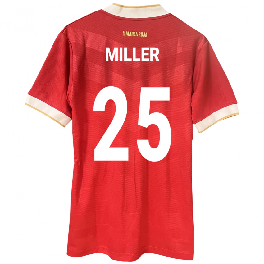 Niño Camiseta Panamá Roderick Miller #25 Rojo 1ª Equipación 24-26 La Camisa México