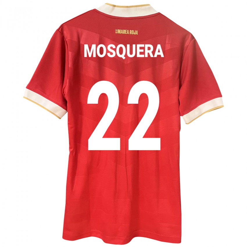 Niño Camiseta Panamá Orlando Mosquera #22 Rojo 1ª Equipación 24-26 La Camisa México