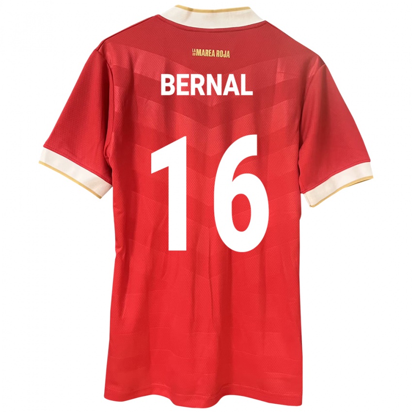 Niño Camiseta Panamá José Bernal #16 Rojo 1ª Equipación 24-26 La Camisa México