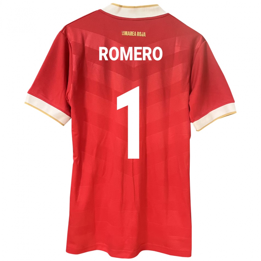 Niño Camiseta Panamá Manuel Romero #1 Rojo 1ª Equipación 24-26 La Camisa México