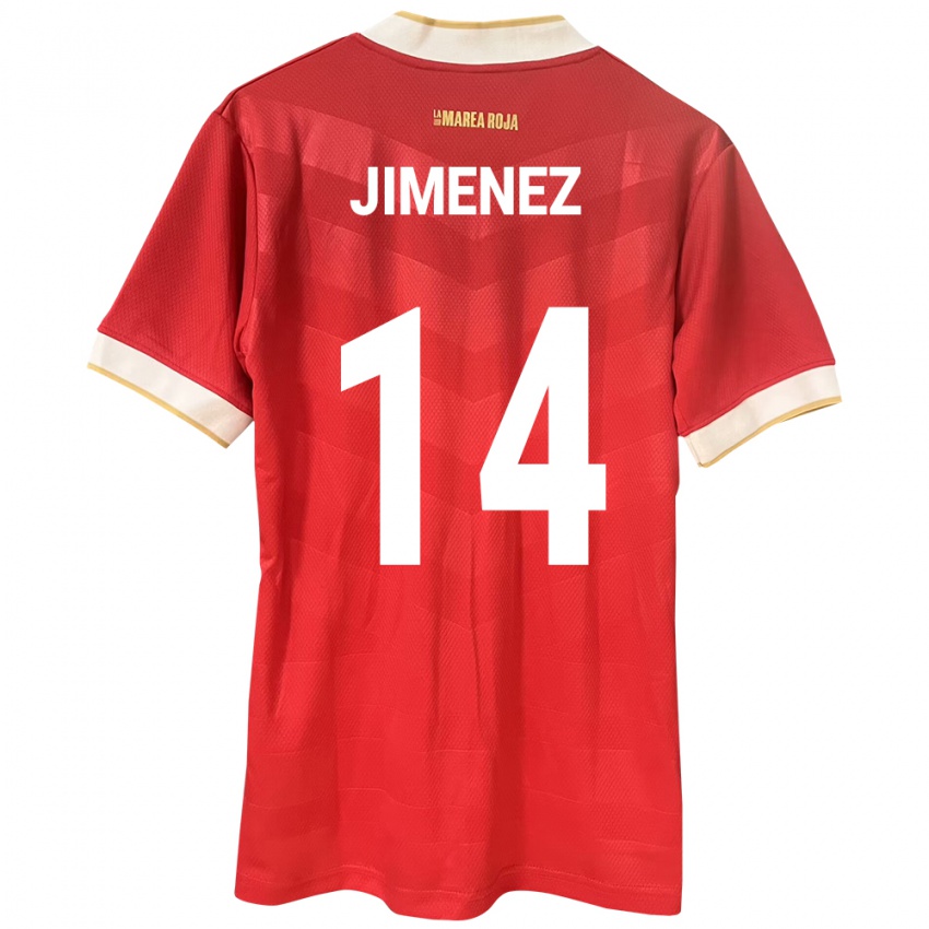 Niño Camiseta Panamá Juan Jiménez #14 Rojo 1ª Equipación 24-26 La Camisa México