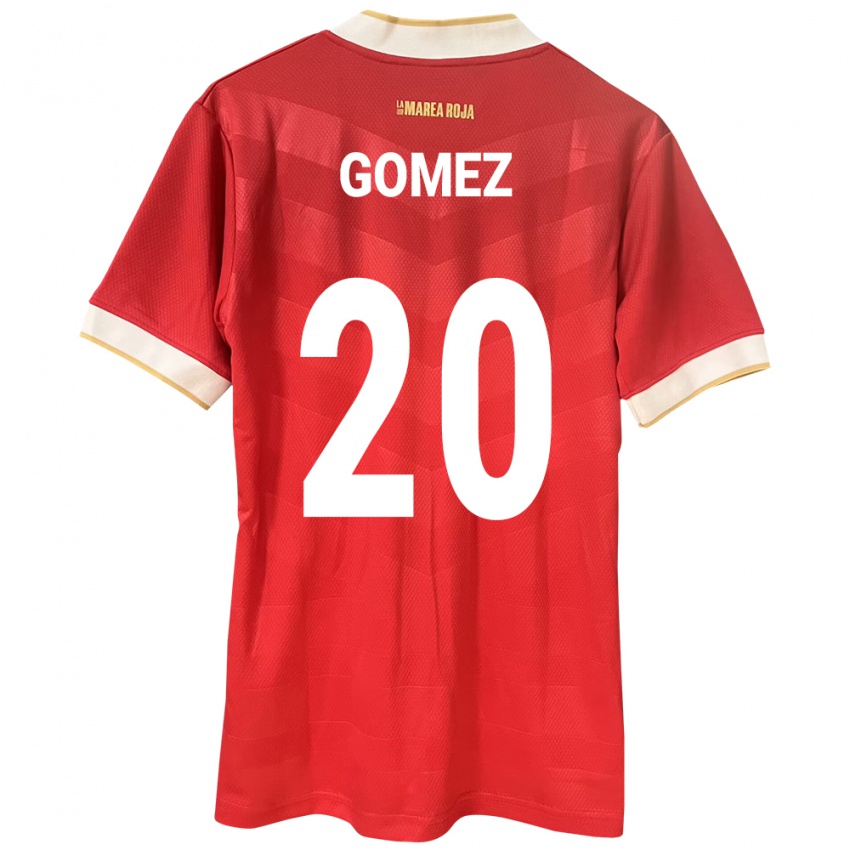 Niño Camiseta Panamá Ernesto Gómez #20 Rojo 1ª Equipación 24-26 La Camisa México
