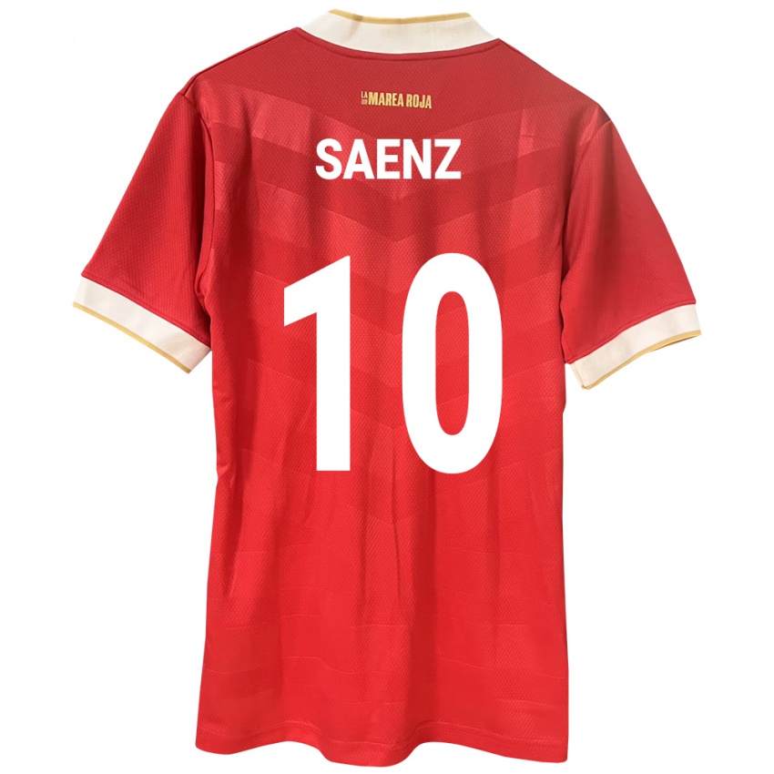 Niño Camiseta Panamá Gloria Sáenz #10 Rojo 1ª Equipación 24-26 La Camisa México