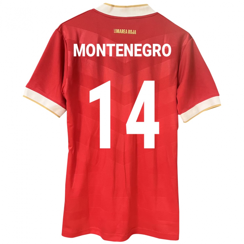 Niño Camiseta Panamá Carmen Montenegro #14 Rojo 1ª Equipación 24-26 La Camisa México