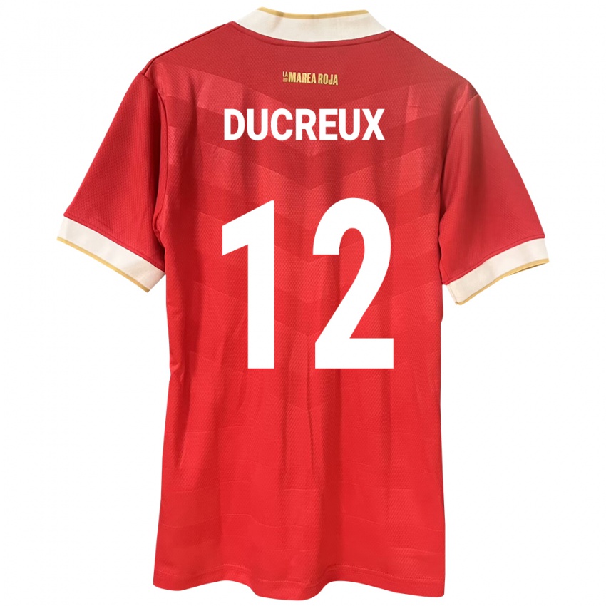 Niño Camiseta Panamá Nadia Ducreux #12 Rojo 1ª Equipación 24-26 La Camisa México